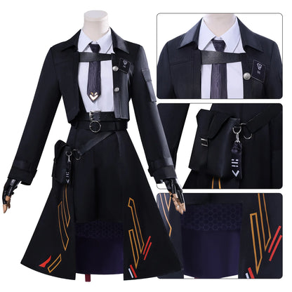Night Flair Hunter MC Costume Game Love and Deepspace Costume Heroines Dress Halloween - Player COSTUME / XXL