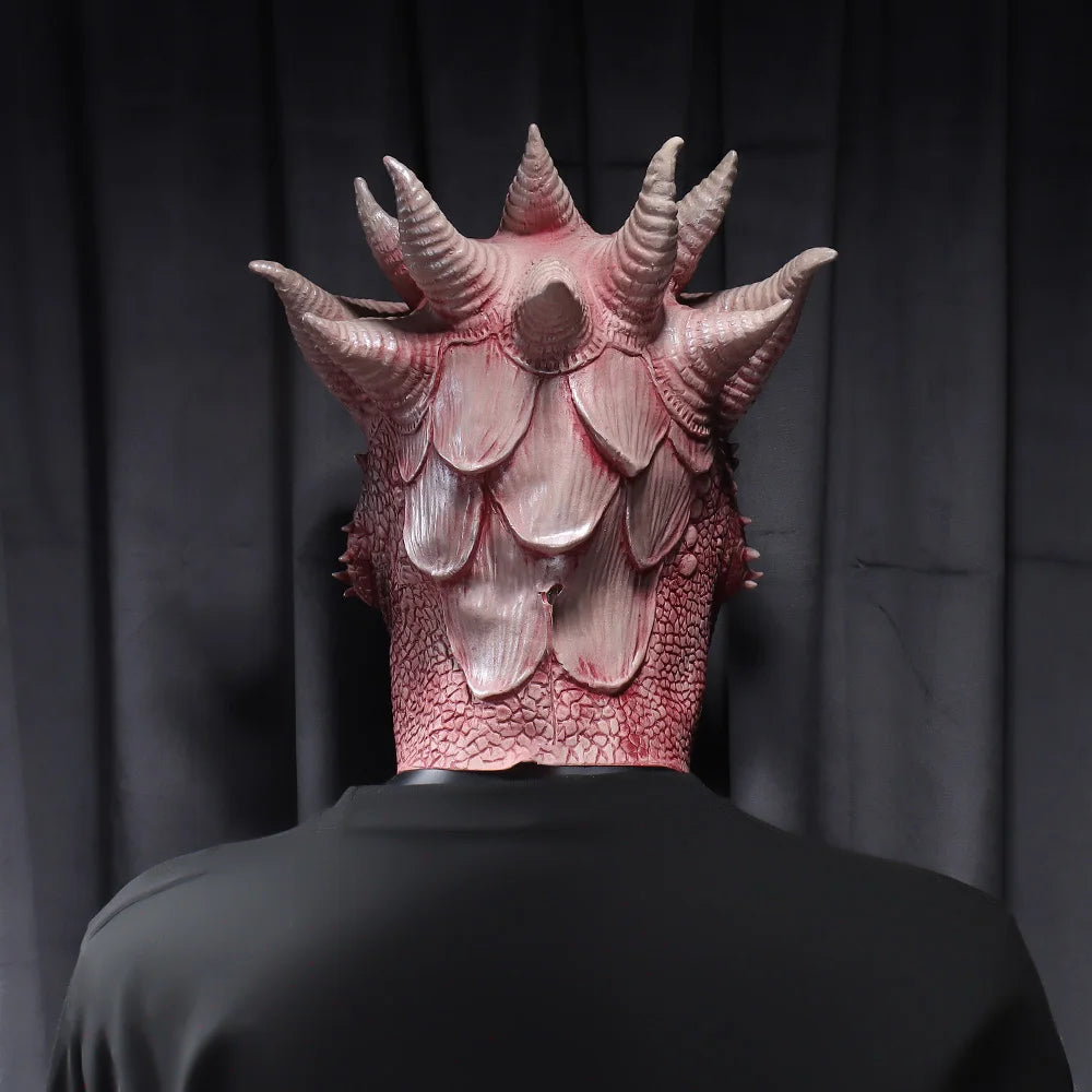 Game Dragon Mask Cosplay Animal Warrior Character Monster Latex Helmet Halloween Costume Props - product image 5