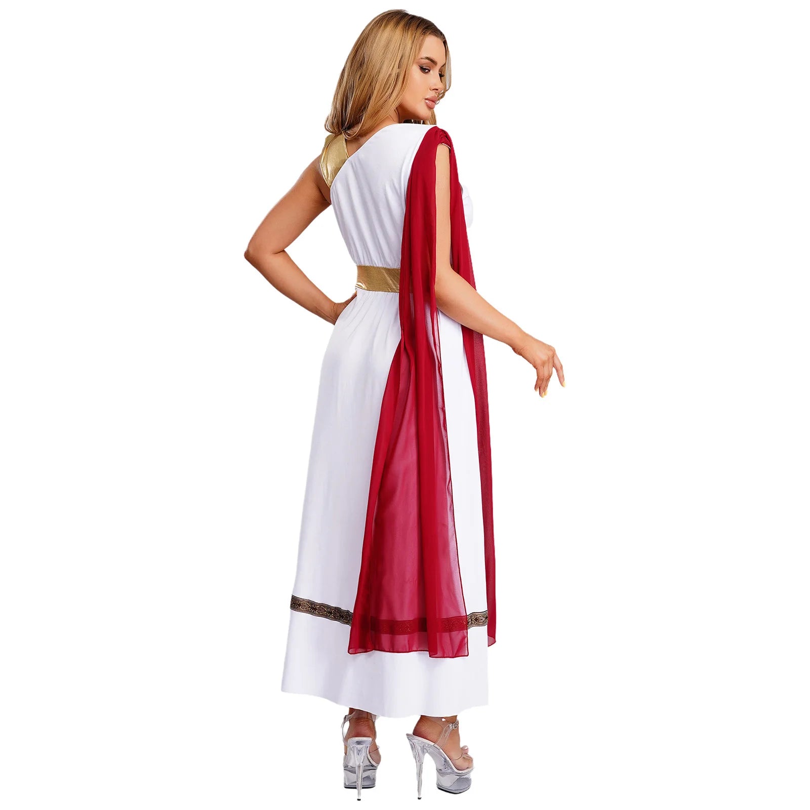 Womens Adult Ancient Greek Princess Roman Spartan Warrior Carnival Cosplay Costume High Waist Roman Empress - product image 5