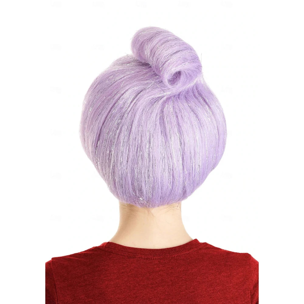 HAIRJOY Light Purple Fairy Godmother Wig – Short Synthetic Costume Hair