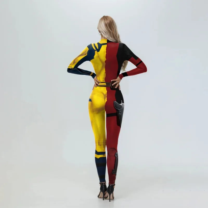 Red & Yellow Superhero Jumpsuit - Adult Halloween Costume - product image 5