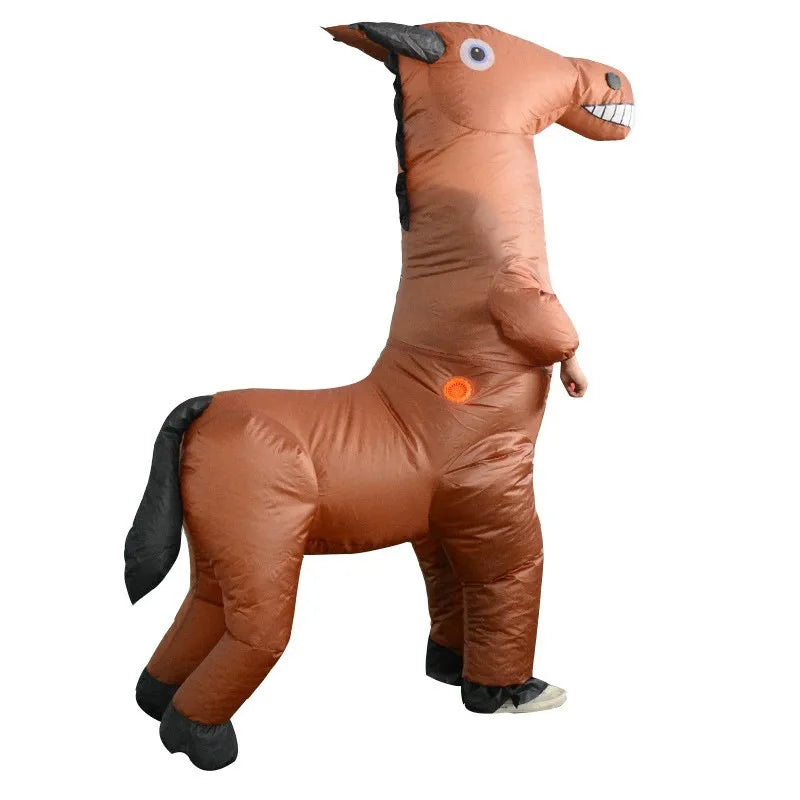 Horse Inflatable Costumes for Adults, Halloween Wear, Mascot, Dress Up Props Performance Outfit - product image 2
