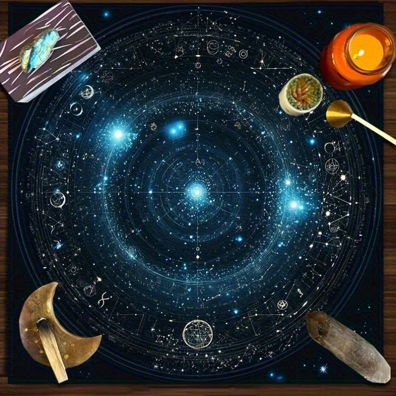 Sun & Moon Celestial Tarot Altar Cloth