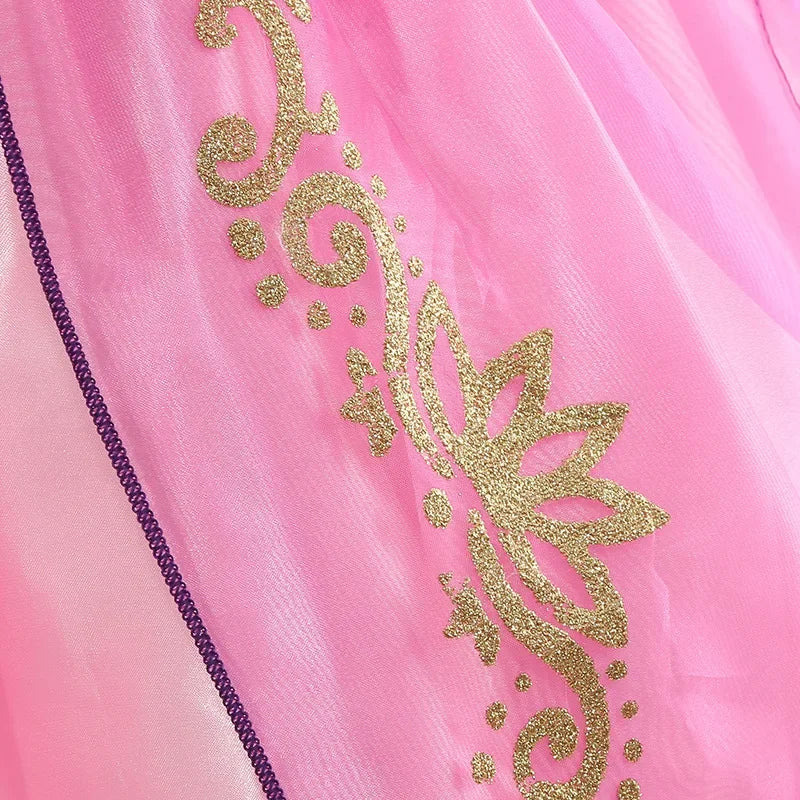 Girls Rapunzel-Inspired Princess Halloween Costume Dress