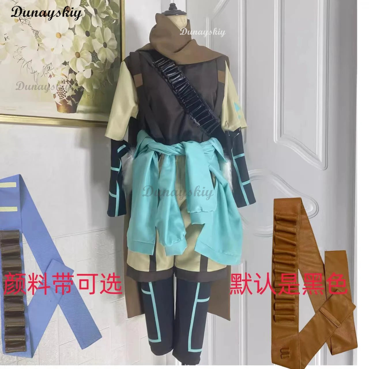 Men's Ink Cos Sans Costume Cosplay Outfit with Top Pants and Hat Halloween Disguise Male - MEN SIZE / S