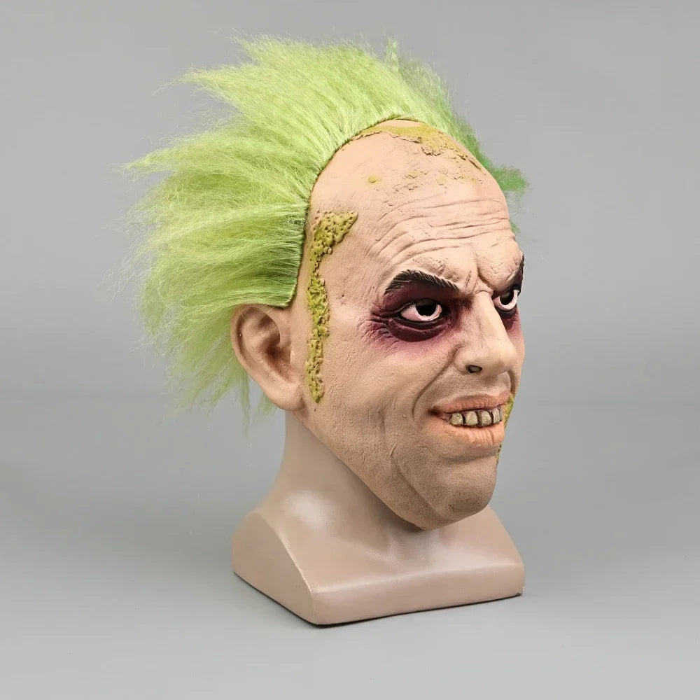 The Beetle Clown Masks Half Face Costume Mask Latex Halloween Horror Mask Headgear Helmet - View 3