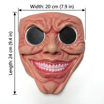 Scary Smile Black Hole Half Face Mask Horror Halloween Costume Mask Creepy Costume Props - View 2