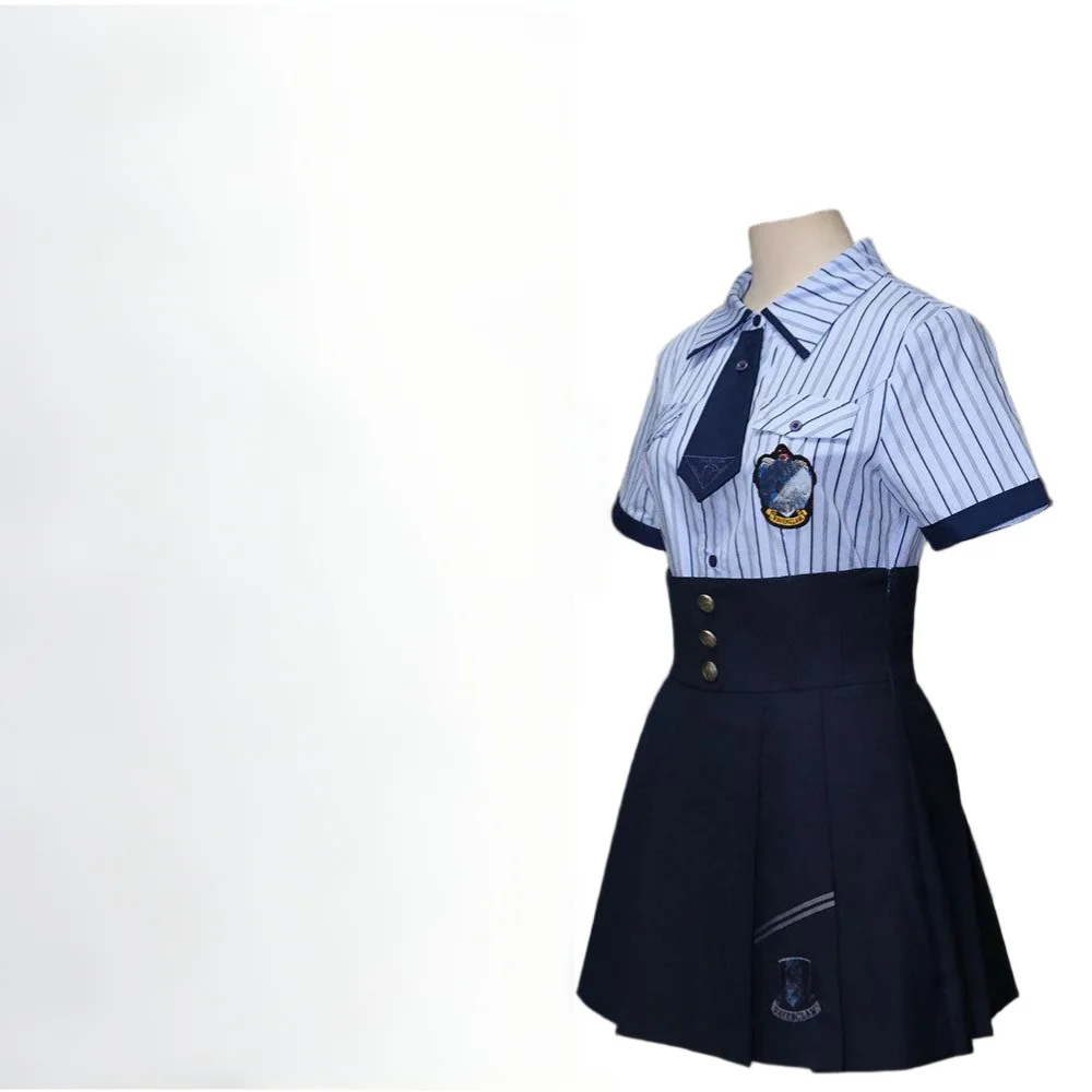 Women's Wizard School Uniform Cosplay Costume - Gryffindor Style Magic Sorceress Robe & Tie Set for Halloween - product image 2