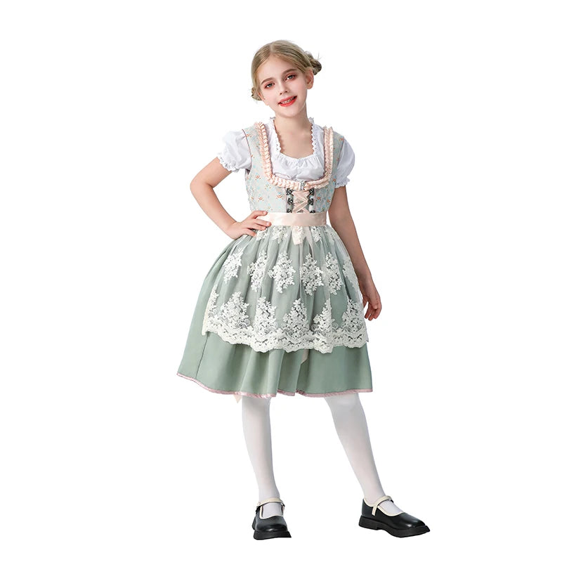 Kids' Bavaria German Oktoberfest Munich Farm Pastoral Flower Costume - alternate view 3