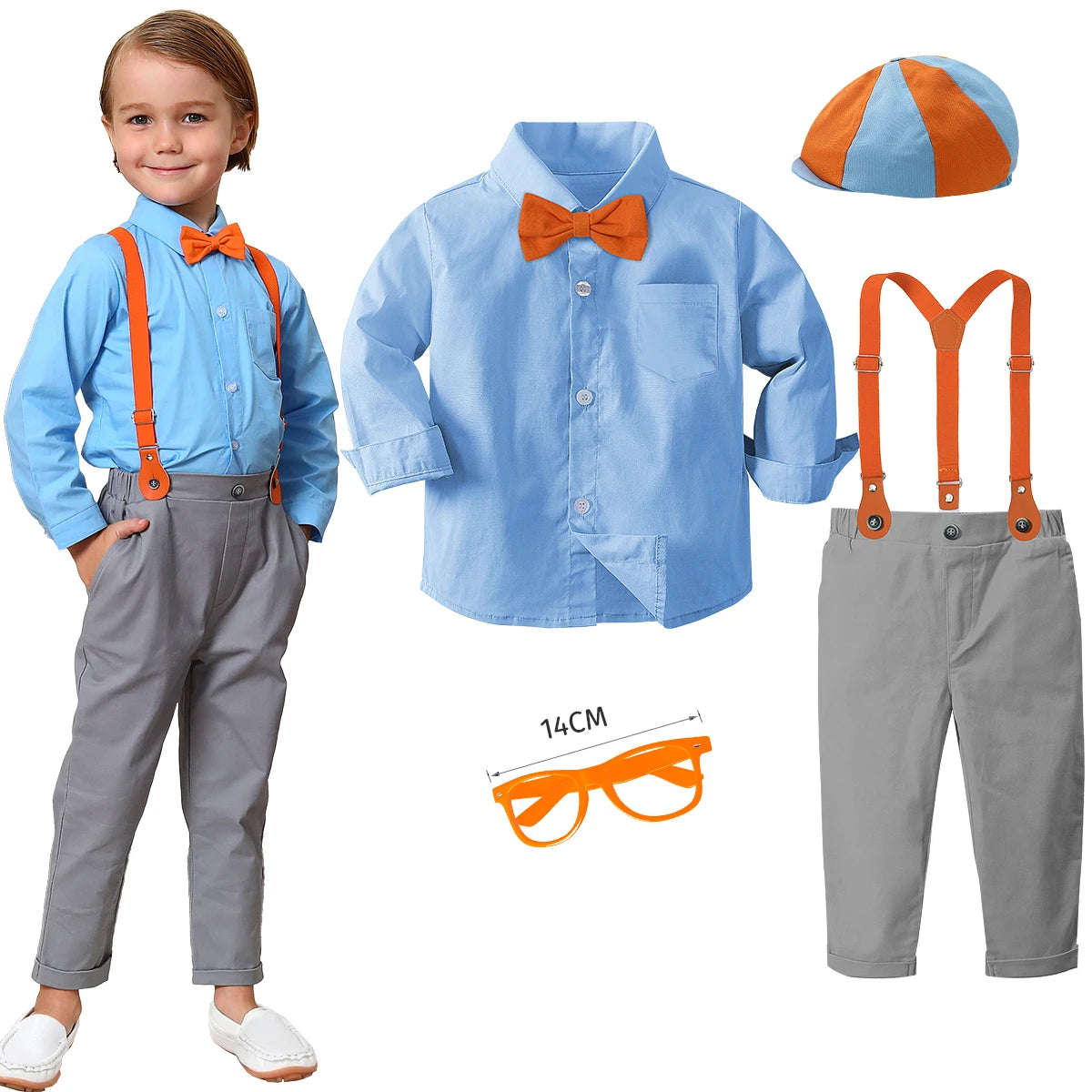 Toddler Boys Gentleman Suspender Party Outfit
