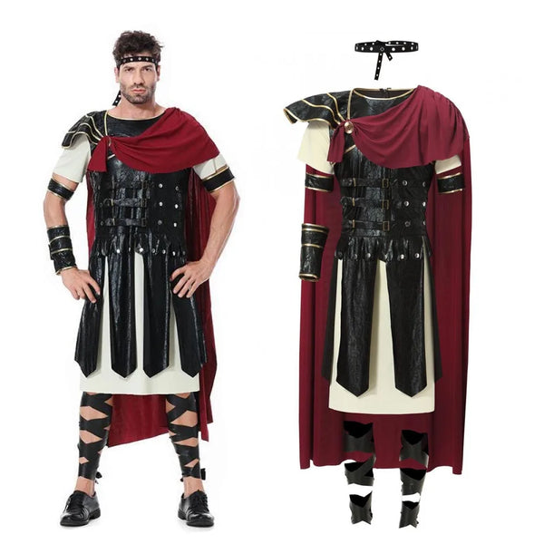 Men’s Spartan Warrior Costume Ancient Greek Roman Gladiator Soldier Roman Medieval Roman Royal Knight Spartan - product image 1