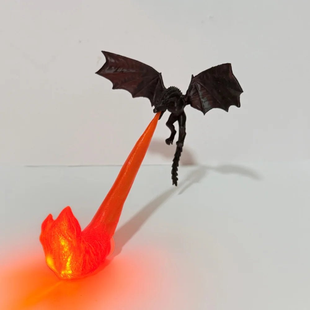2026 Halloween Decoration Fire Evil Dragon Desk Ornament Halloween Birthday - product image 1