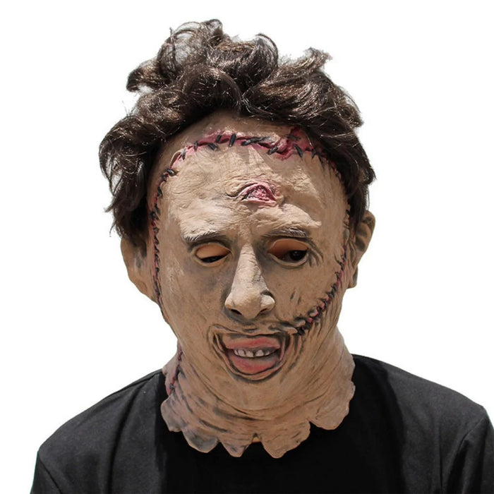 Leatherface-Inspired Horror Mask – Latex Chainsaw Costume