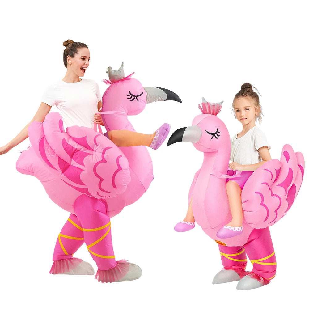 Halloween costume party fun role-playing costume flamingo inflatable costume funny costume adult blowing suit - product image 1