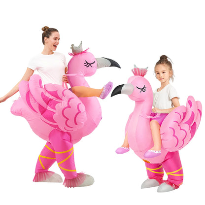 Halloween costume party fun role-playing costume flamingo inflatable costume funny costume adult blowing suit - product image 1
