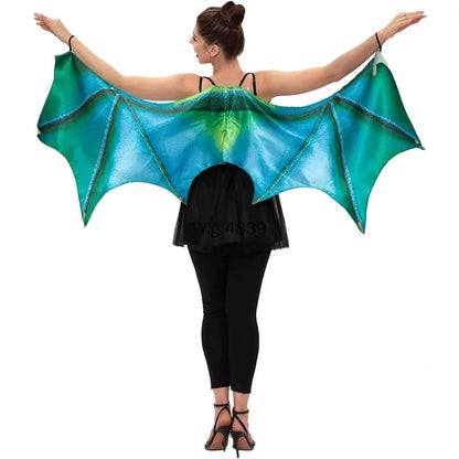 Adult Halloween Decoration Cos Animal Green Purple Wings Costume Dinosaur Dragon Demon Wings Accessorie - product image 1