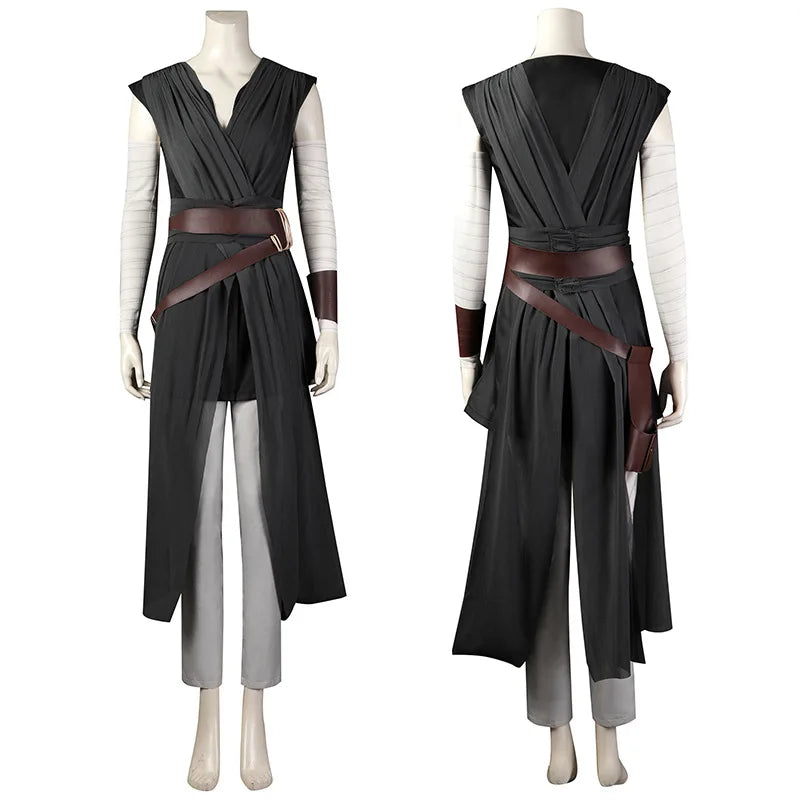 The Force Awakens Rey Skywalker Costume Movie Character Uniform Set Performance Halloween - suit / XL