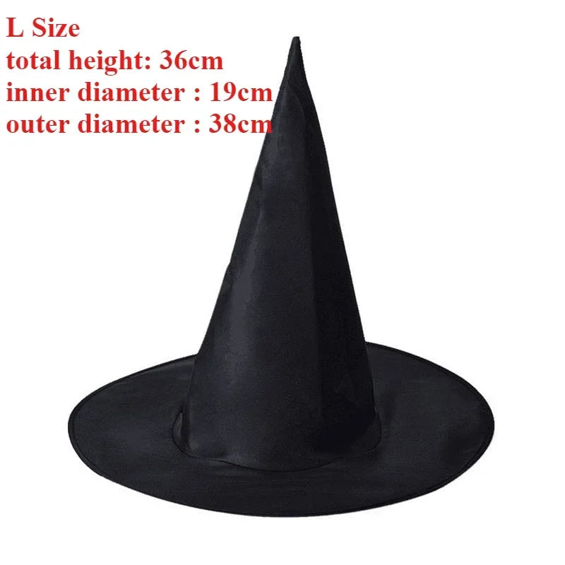 10pcs Halloween Costume Witches Hats for Women Kids Cloth Magician Hat Witch Hat Masquerade Ball Party - product image 8