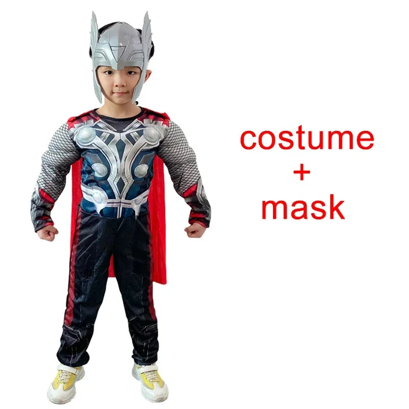 Halloween for Men's Thunder God Warrior Muscle Costume Superhero Thunder God Warrior Costume Muscle Costume Jumpsuit - View 7