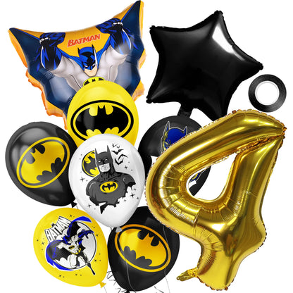 Hot New Anime Batman Balloons Set Birthday Party Decoration 1-9 Number Star Foil Balloon Kit Toys Party - product image 8