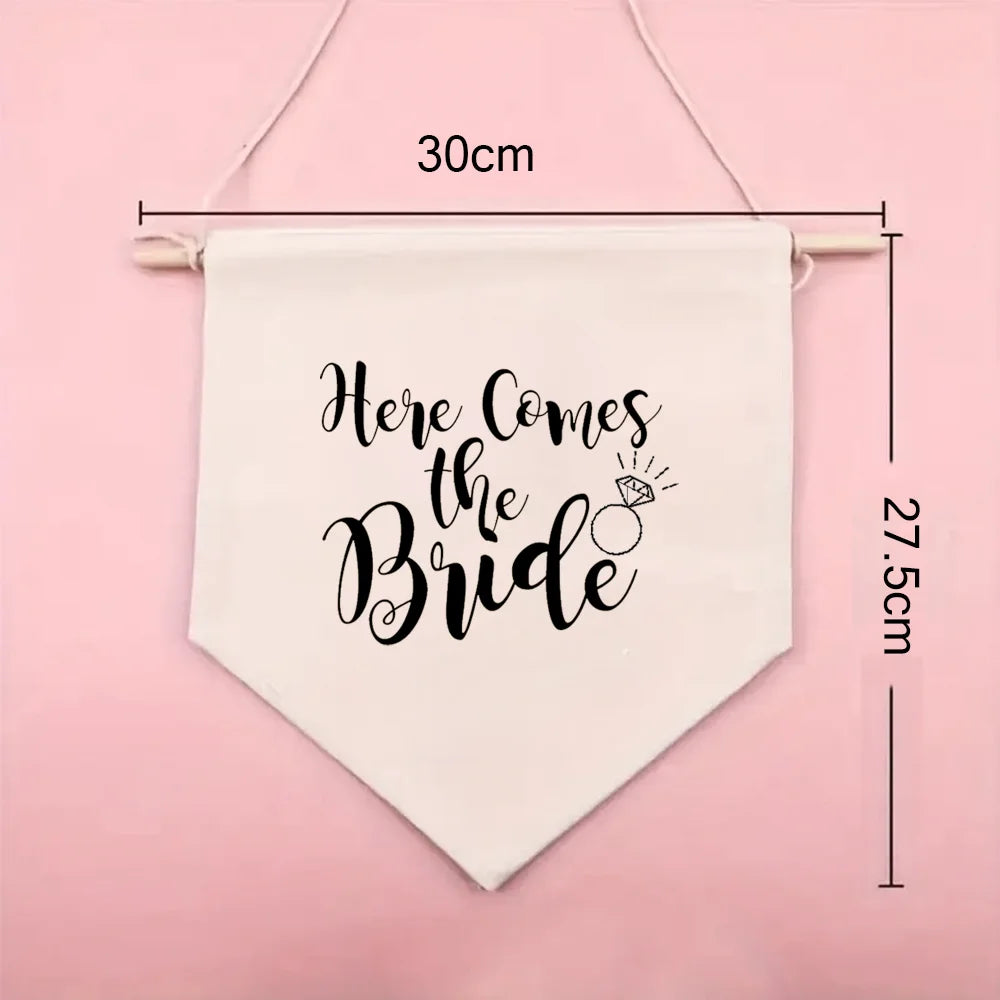 Banner Here Comes The Bride Wedding Decor Ideal for Bridal Showers - product image 4