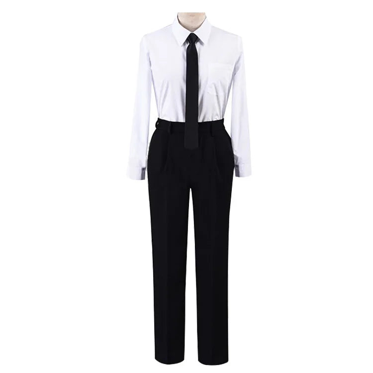 Anime Chain Saw Makima Costume Sawman Makima Costume for Men Women Suits Wigs Trench Shirt - Full Set Suits / L