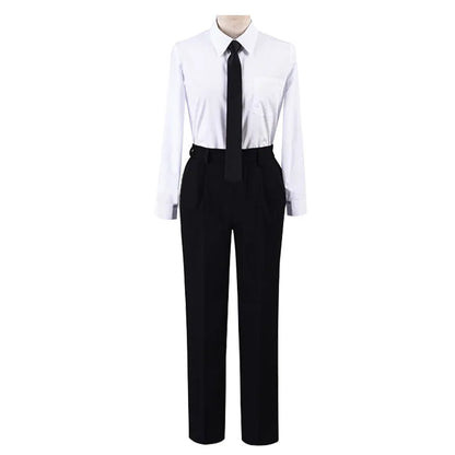 Anime Chain Saw Makima Costume Sawman Makima Costume for Men Women Suits Wigs Trench Shirt - Full Set Suits / L