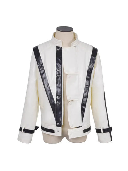Thrilling Night Michael , red leather jacket, retro 80s singer Costume - alternate view 3