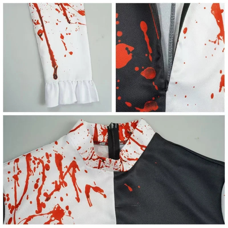 Movie Art The Clown Cosplay Costume Bloody For Men Women Party Terrifier 2 Art The Clown Cosplay Jumpsuit - product image 5