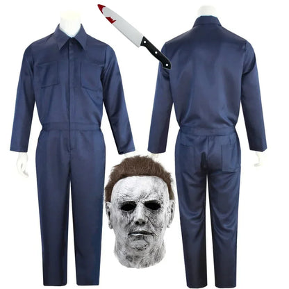 Michael Myers Halloween Costume Doodt Michael Myers Costume Kostuum Bloederige Kleding - Jumpsuit mask A / M