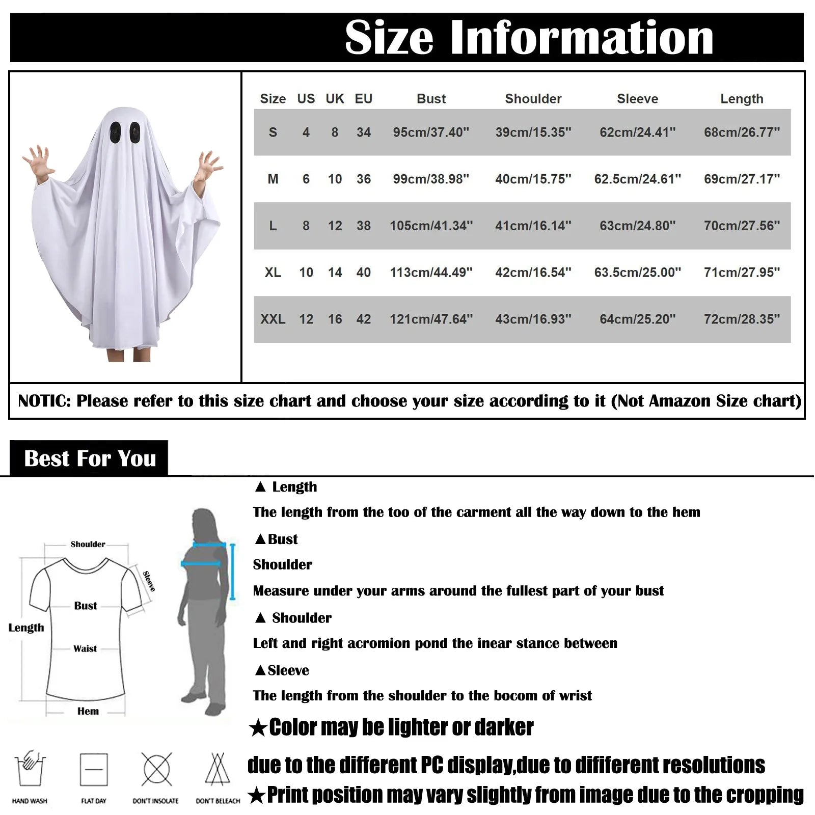 Kids' Anime Cute Horror Cloak Cape No Face Ghost Costume - alternate view 5