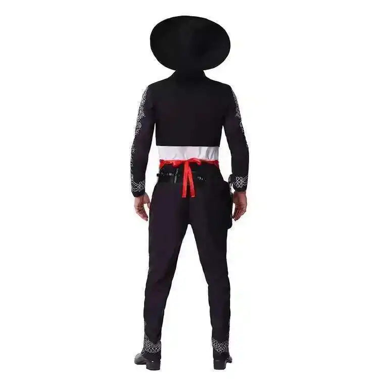 Men's American Western Heroic Character Mexican Ethnic Costume - alternate view 3