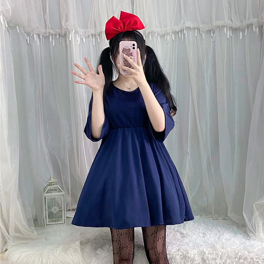 Kids' Anime Little Witch Miyazaki Hayao Cos Kiki Costume