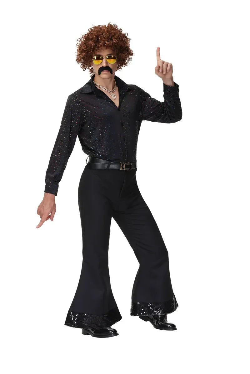 Couples Disco 70's Vintage 80's Hippies Music Costume - alternate view 5