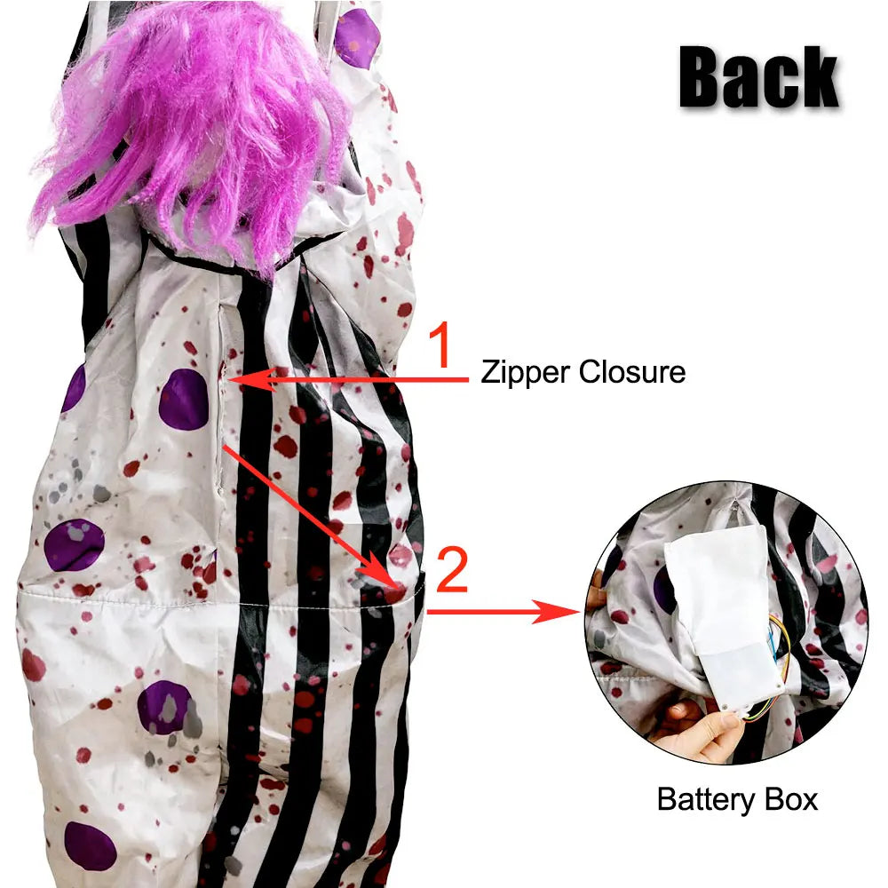 1-Piece Halloween Decoration Hanging Pumpkin Head Scream Sound Party Prop Haunted - product image 6