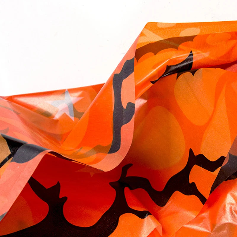 Pumpkin & Spider Web Plastic Halloween Tablecloth - product image 2