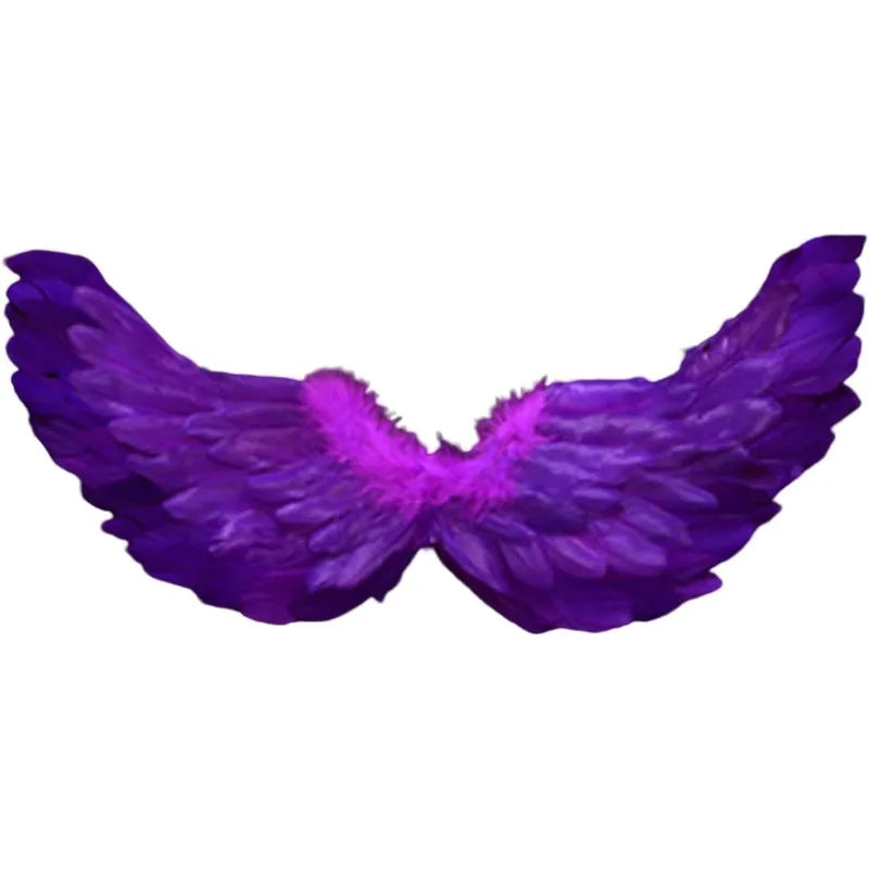 Creative Angel Feather Wings with Elastic Straps Bright Color Lightweight Wings