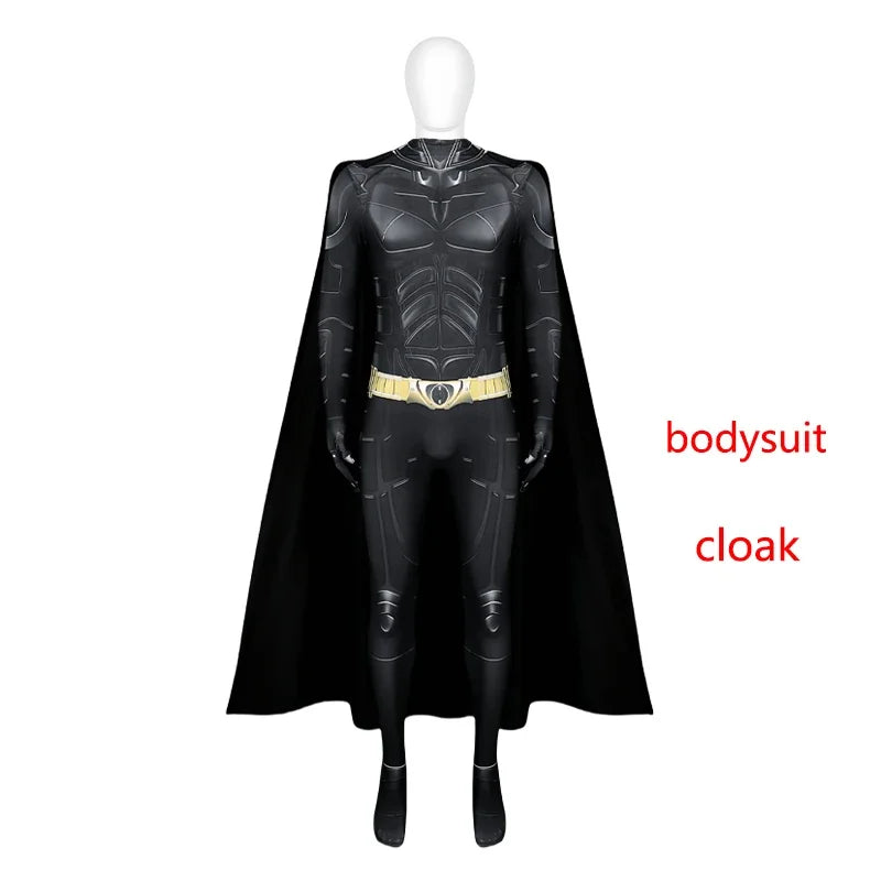 BEAST KINGDOM Movie black bat vigilante Costume black bat vigilante Costume Jumpsuit Cloak Mask black bat vigilante - Style A / 190