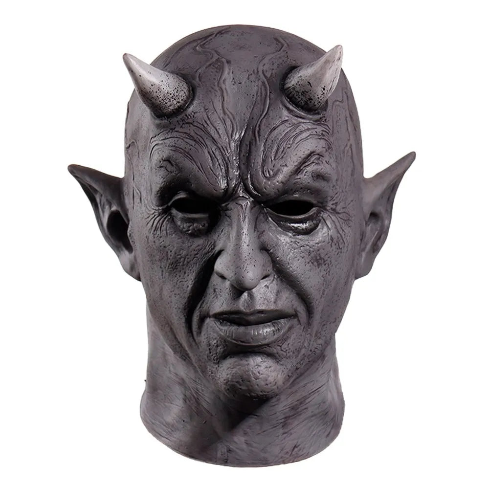 Costume Mephistopheles Mask Horror Demon Horn Mask Devil Killer Latex Helmet Halloween - View 6