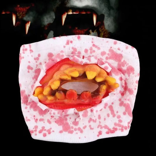 Ghost Realistic Blood Stain Mittens Zombie Props Mask