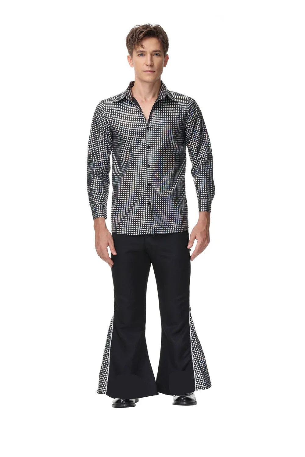Festival Music Hippie Costumes Set 70s 80s Cosplay Costume Suit Men Fancy Disguise Vintage Rock Disco Club Set - product image 6