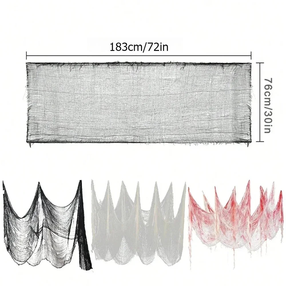 1-Piece Bloody Gauze Decorations Halloween Horror Bloody Cloth Bandage Door - product image 6