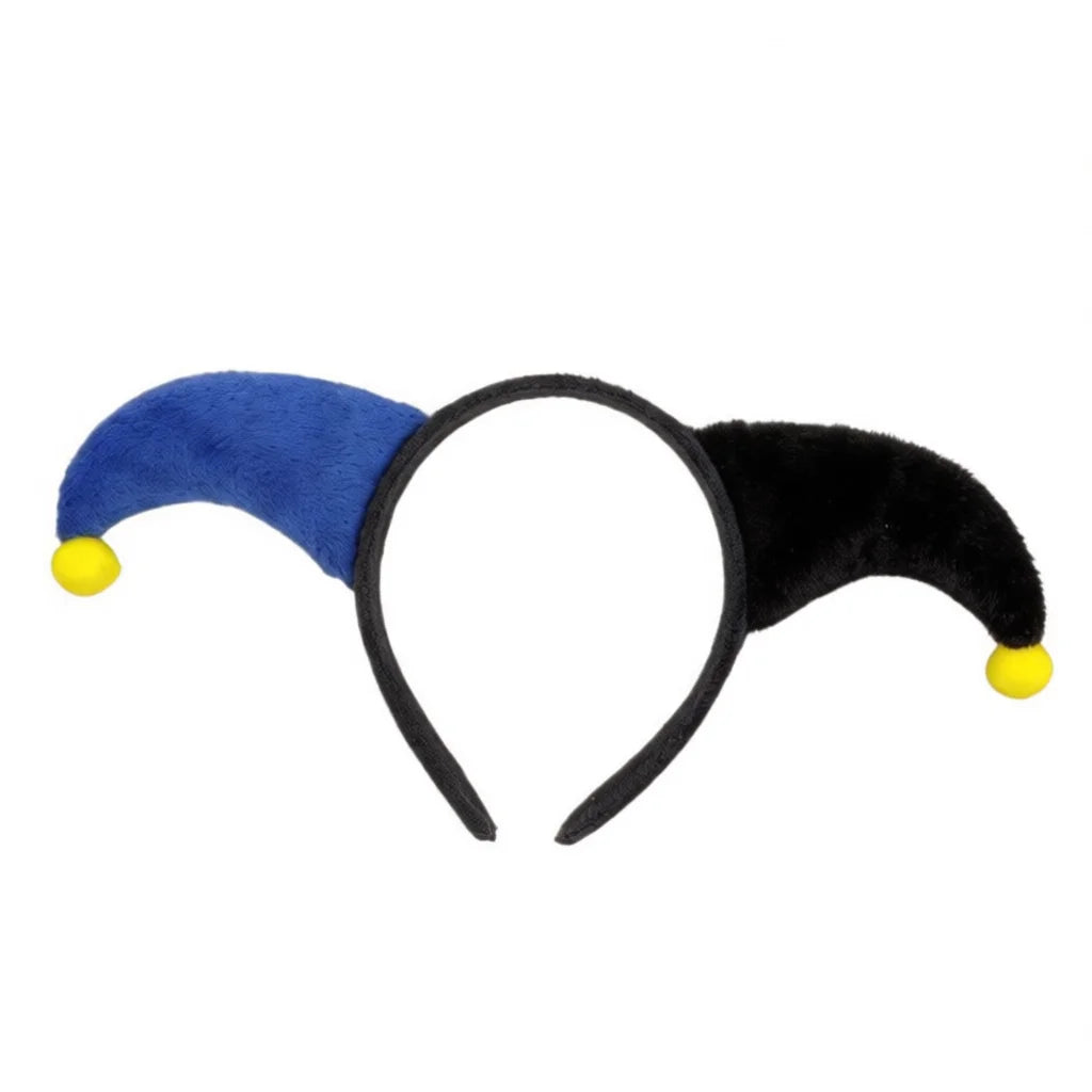 Clown Headband Halloween Costume Decorations Hair Hoop Performance Decorative Props Hat - Red Blue 1Pc