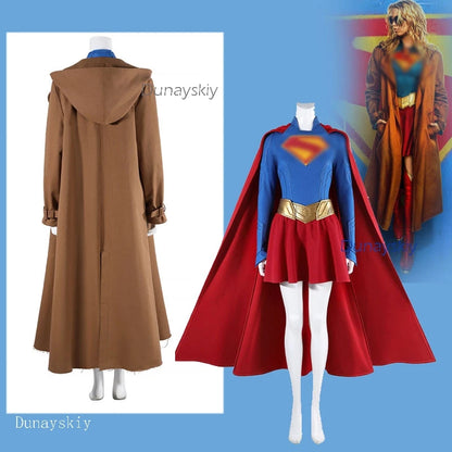 Women's Superhero Cape & Skirt Halloween Costume Set