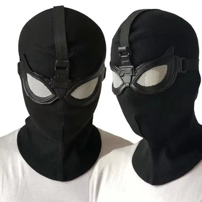 Superhero Peter Parker Spider Mask Costume Stealth Suit Black Helmet Halloween Costume - View 3