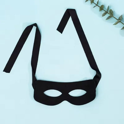 Halloween Half Mask Bandit Ninja Lone Ranger Costume Black Eye Mask Exquisite Halloween - B