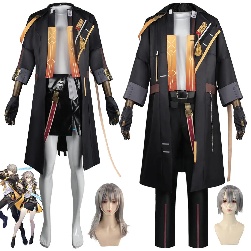 Honkai Star Rail Trailblazer Stelle Caelus Women's Men Costume Cos Game Anime Uniform - Men style / S