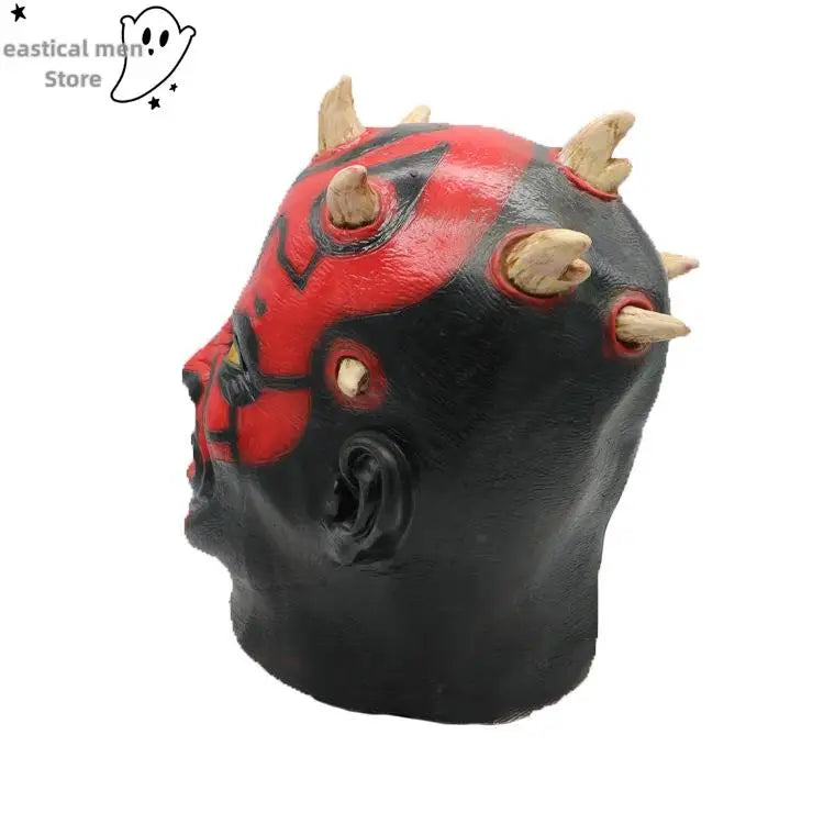 2025 New Halloween Cosplay Mask The Phantom Menace Darth Maul Costume Latex Helmet Party Carnival Props A - product image 5
