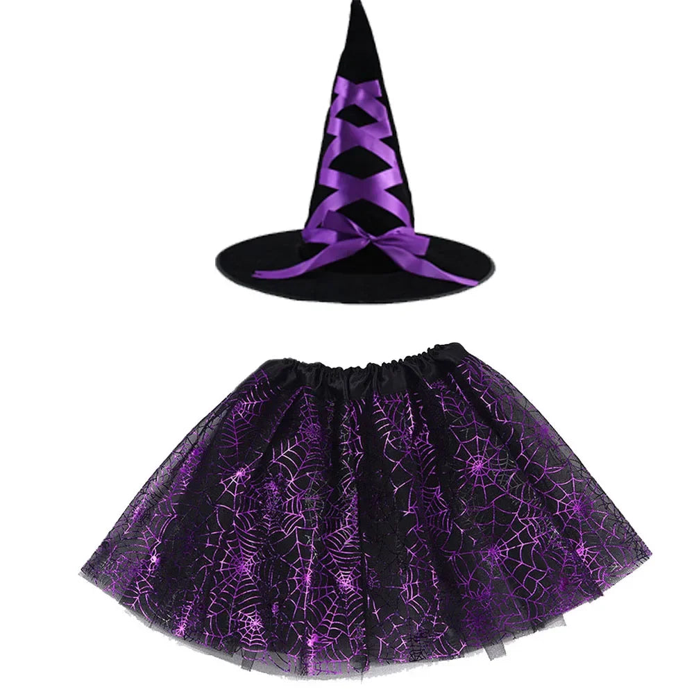 Witch Costumes for Children Kids Wizard Hat Costume Girls - product image 15