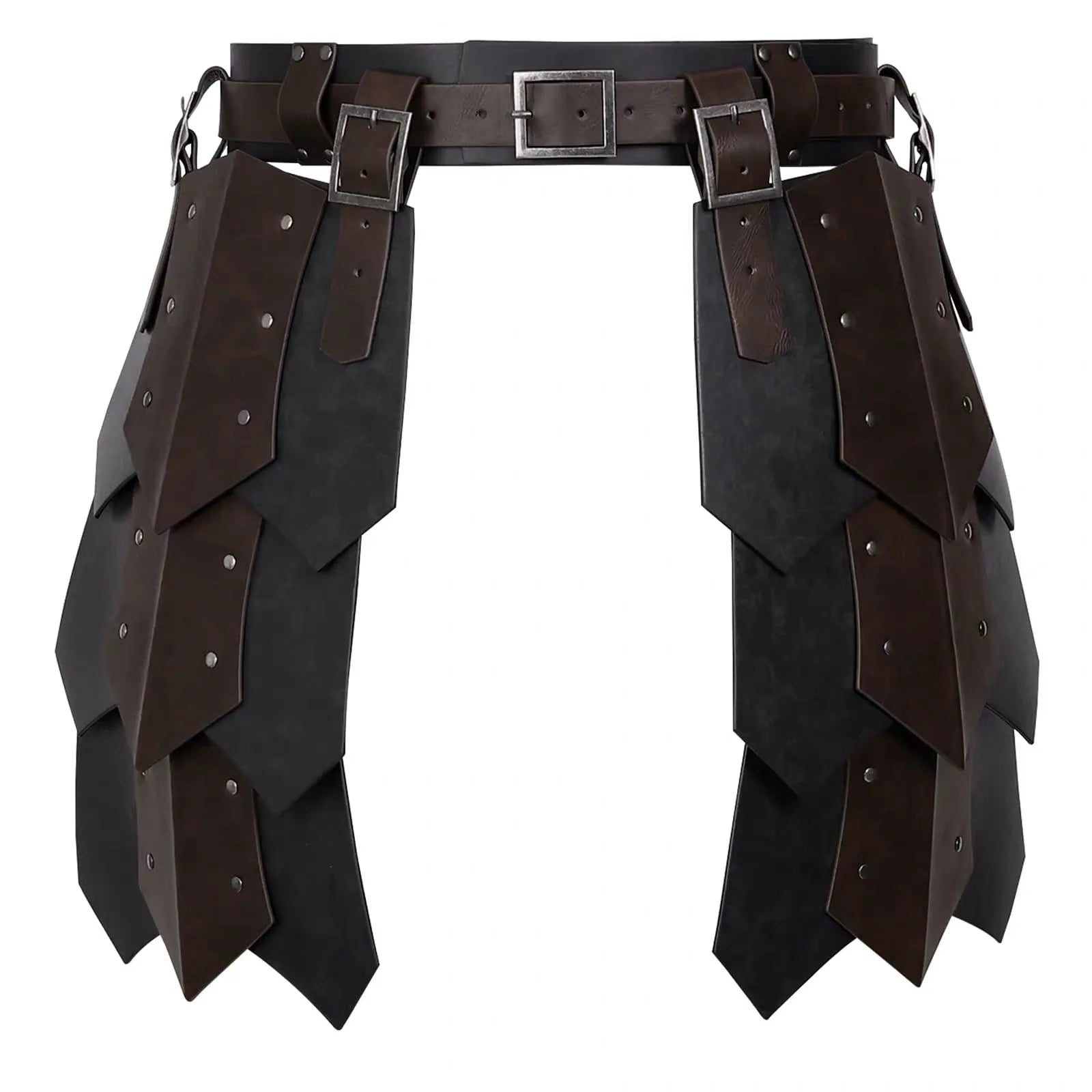 Medieval Viking Knight Gladiator Leather Belt Tasset Faulds Roman Warrior Costume Larp